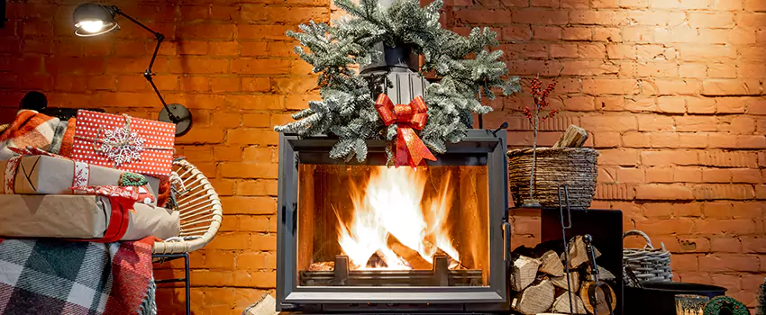 Travis Industries Linear Gas Fireplace Installation in Woodmere, New York