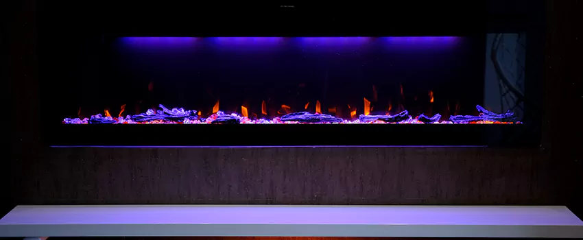 Dynamic Flame Color Fireplace Installation in Woodmere, NY