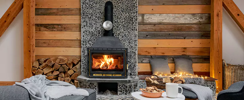 Thelin Hearth Products Direct Vent Gas Stove Fireplace Inspection in Woodmere, New York